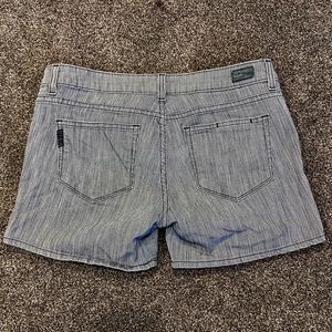 Paige Denim “Jimmy Jimmy” Mid Rise Shorts, Size 28 in Central Stripe, EUC